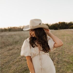 Rumored Cream Maxi Dress